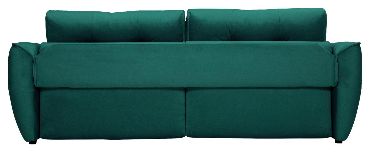 Boxspringová pohovka BOMBEI, zelený velúr - čierna/sivá, Modern, drevo/kompozitné drevo (243/94/125cm) - Premium Living