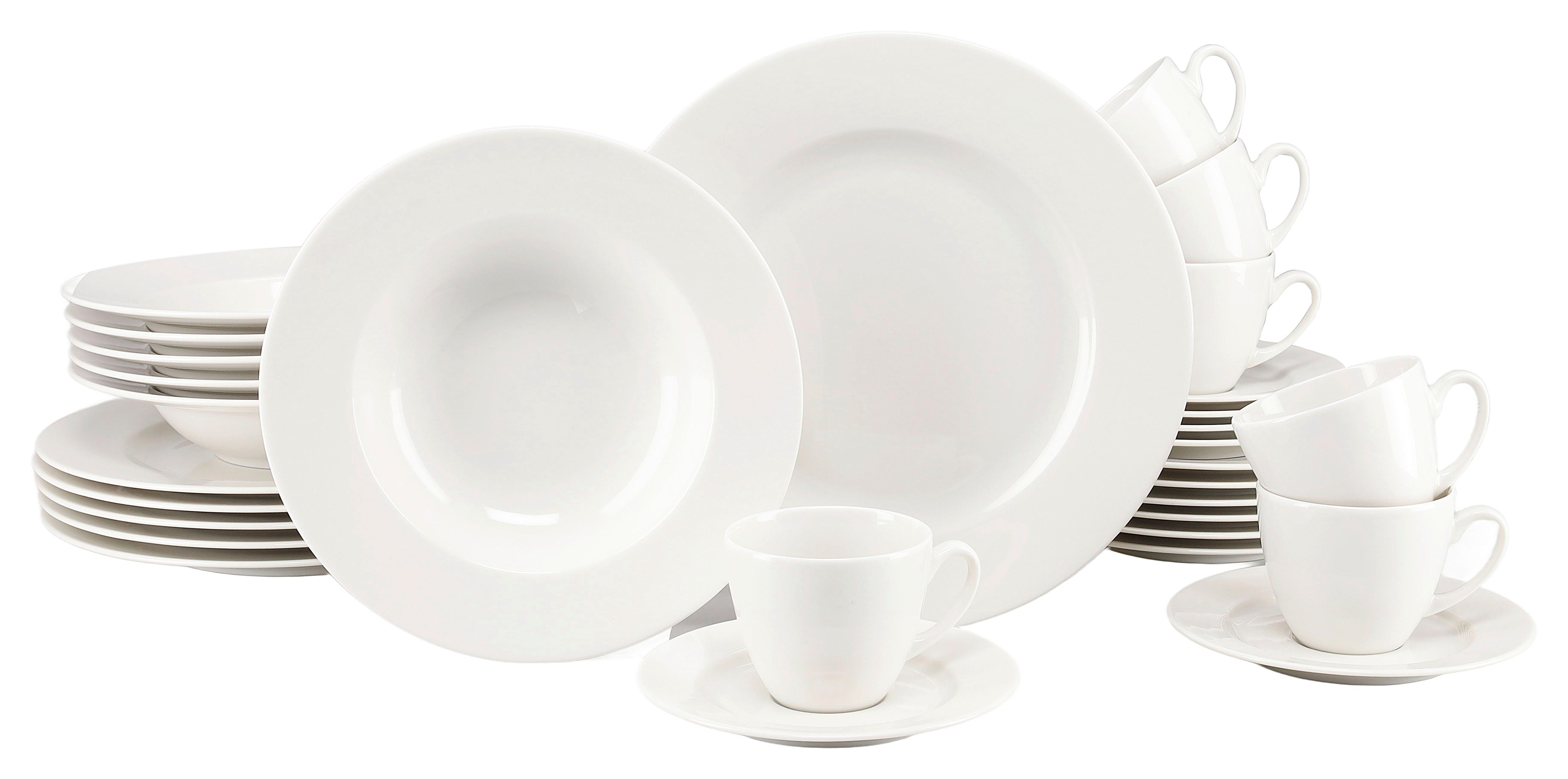 Kombiservice Venice 30-teilig, Creme - Creme, Basics, Keramik - Creatable