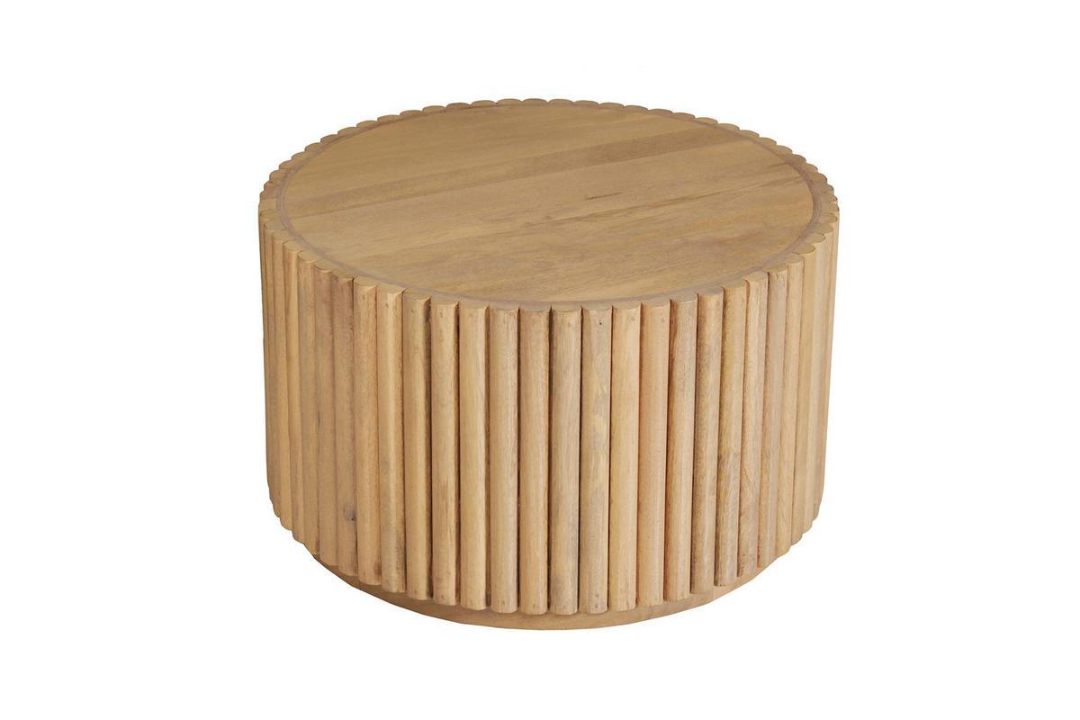 COUCHTISCH Mangoholz B: 55cm - Naturfarben, Design, Holz (55/55/34cm) - MID.YOU