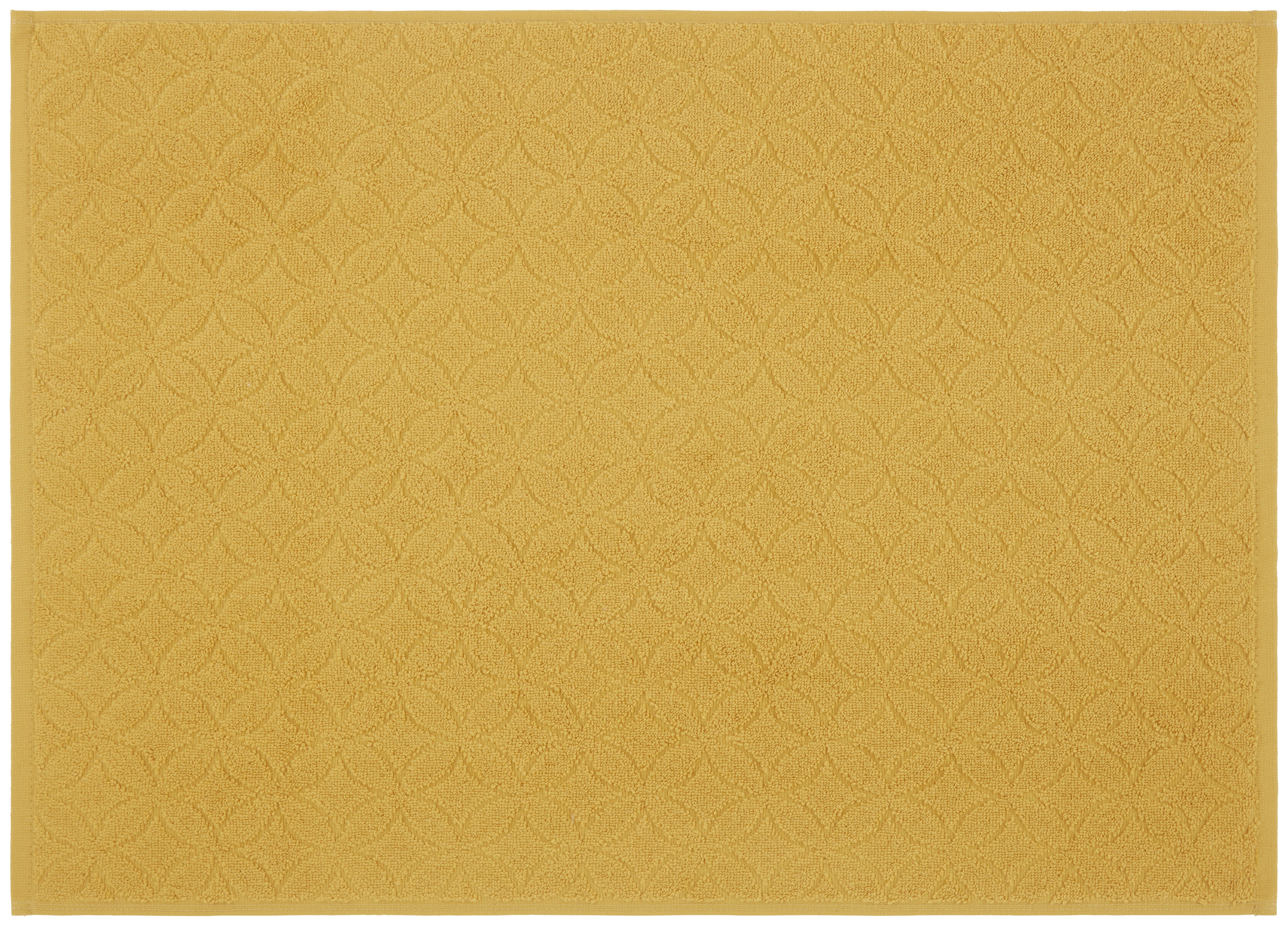 KÚPEĽŇOVÁ PREDLOŽKA Naime, 50/70cm, žltá - žltá, Lifestyle, textil (50/70cm) - Modern Living