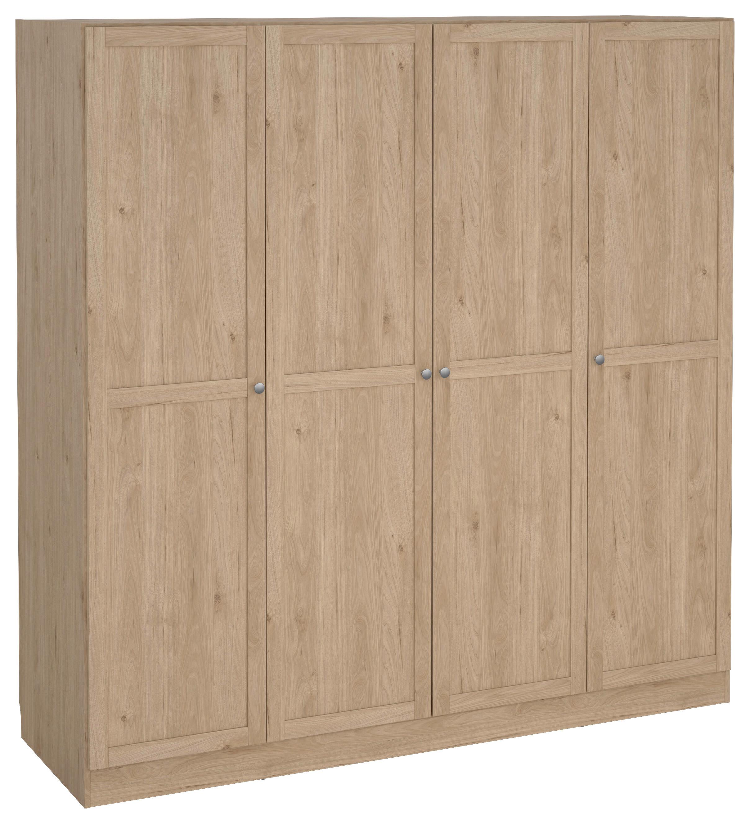 Drehtürenschrank Billund Eichefarben, B: 195,5 Cm - Eichefarben, MODERN, Holzwerkstoff (195,5/200/61,7cm) - MID.YOU