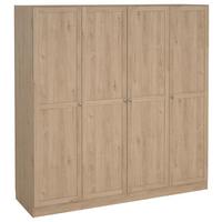 Drehtürenschrank Billund Eichefarben, B: 195,5 Cm - Eichefarben, MODERN, Holzwerkstoff (195,5/200/61,7cm) - MID.YOU