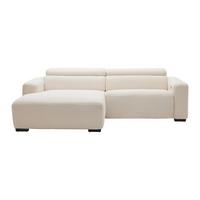 ROHOVÁ SEDAČKA BONDICO 255 - černá/béžová, Moderní, kov/dřevo (170/255cm) - Mömax