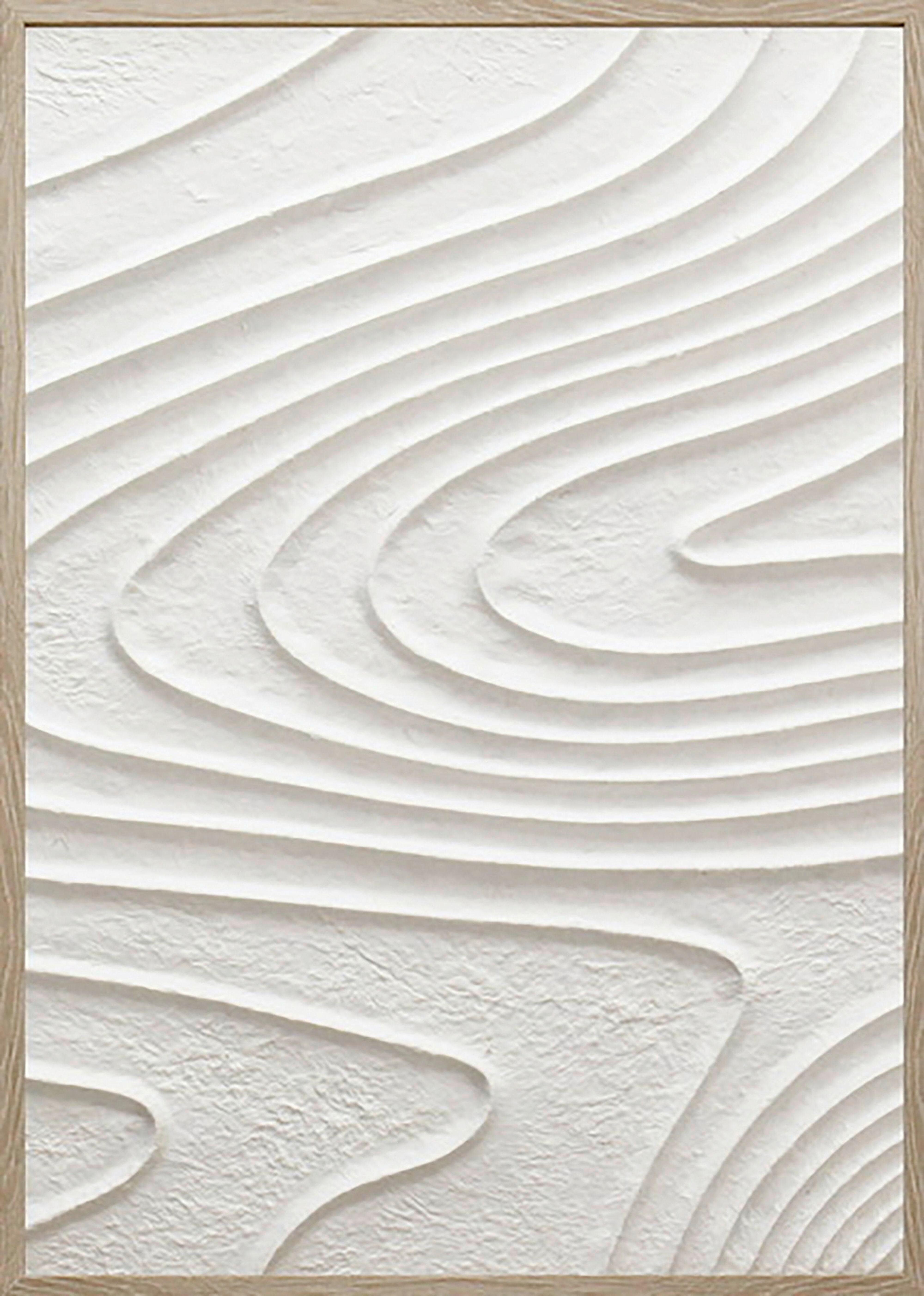 Obraz na plátně MIKE, 50x70x4cm - bílá/přírodní barvy, Moderní, kompozitní dřevo/plast (50/70/4cm) - Mömax