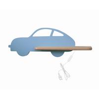 Kinderwandleuchte 21-85085 Car - Hellblau, Basics, Holz/Holzwerkstoff (43/12/15cm)