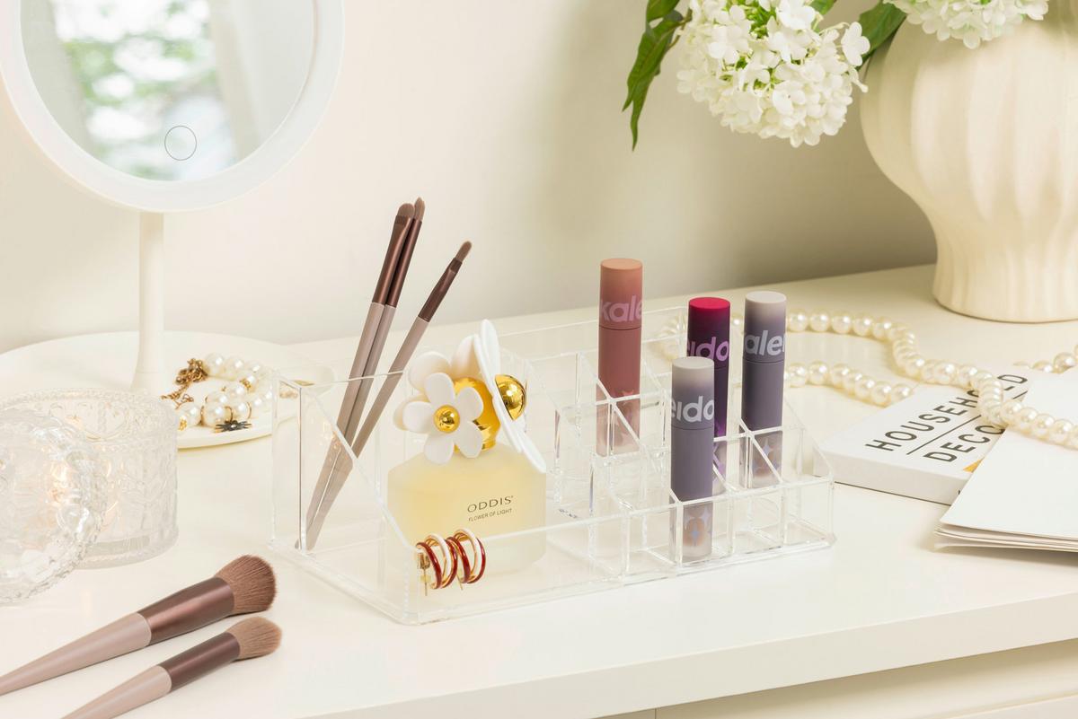 Kosmetik-Organizer Milena - Transparent, Basics, Kunststoff (22,3/12,7/7,8cm) - Luca Bessoni