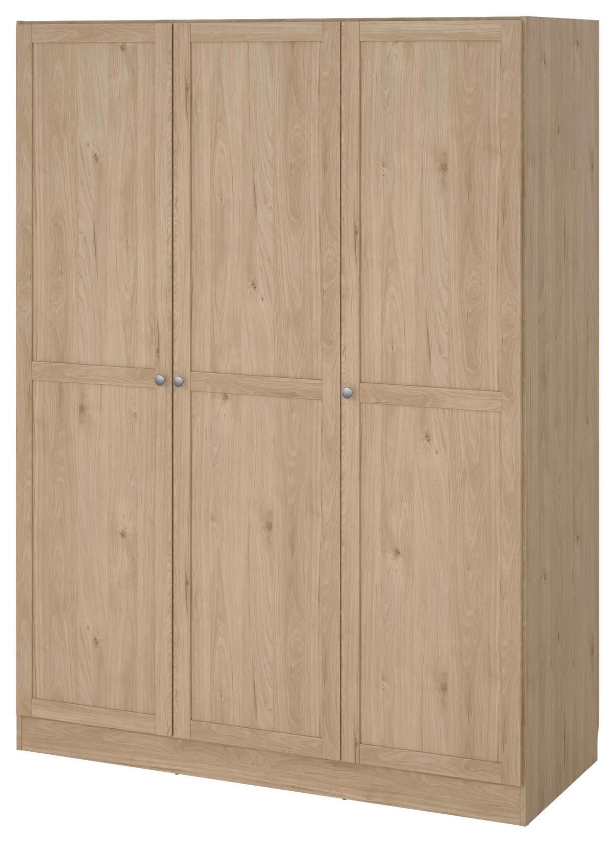 Drehtürschrank Billund Eichefarben, B: 147 Cm - Eichefarben, MODERN, Holzwerkstoff (147/200/61,7cm) - MID.YOU