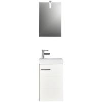 Vendégfürdő Kim - fehér, Basics, faalapú anyag (40/68/22cm) - MID.YOU
