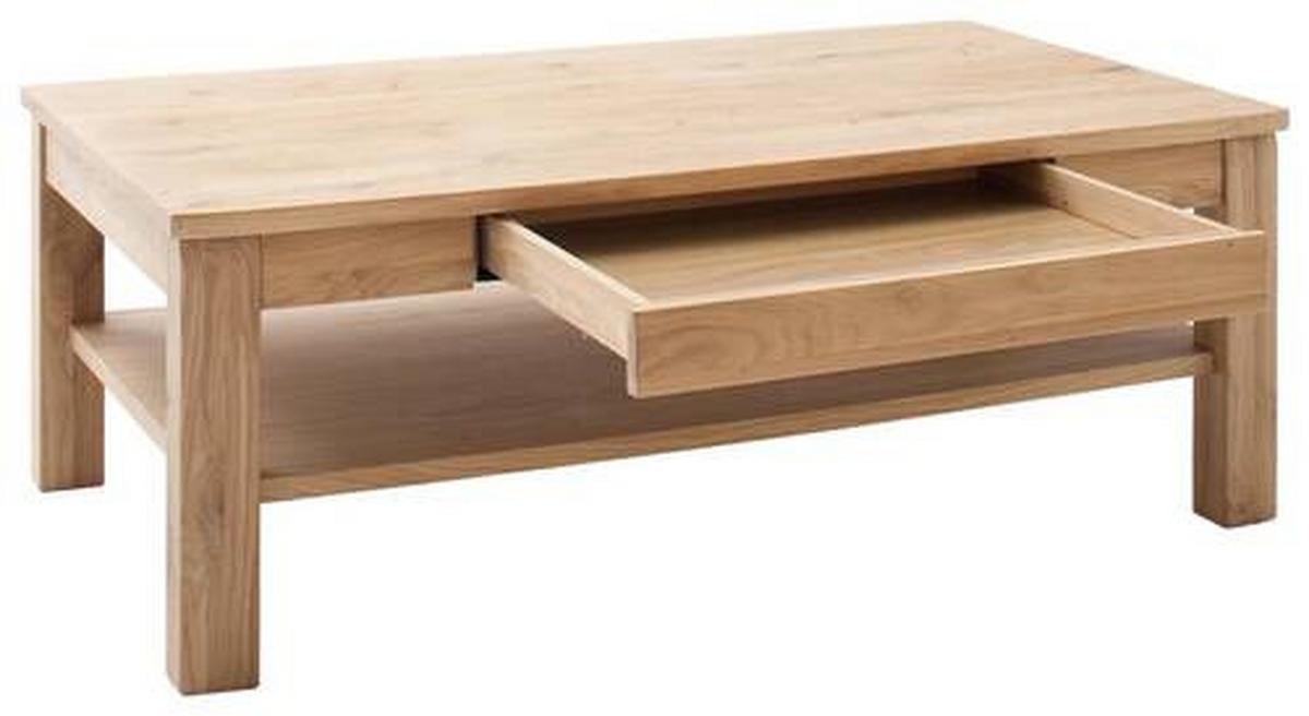 Couchtisch Holz teilmassiv Santori Eichefarben - Eichefarben, Design, Holz/Holzwerkstoff (117/42/65cm) - Livetastic