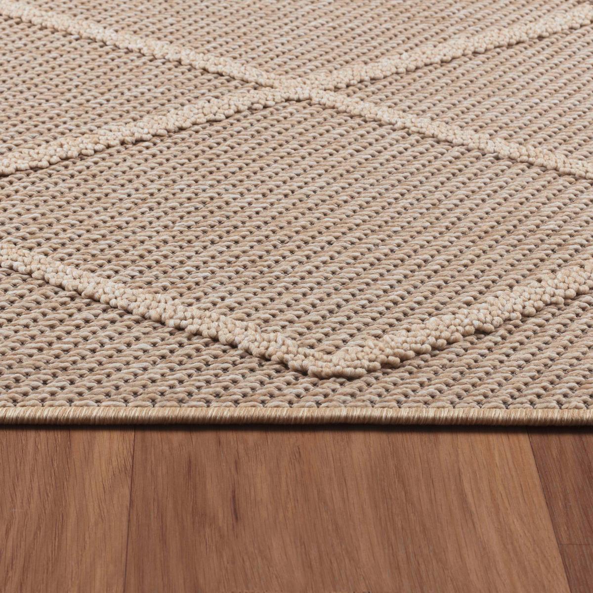 Outdoorteppich Patara - Beige, Design, Textil (200/290cm) - Novel