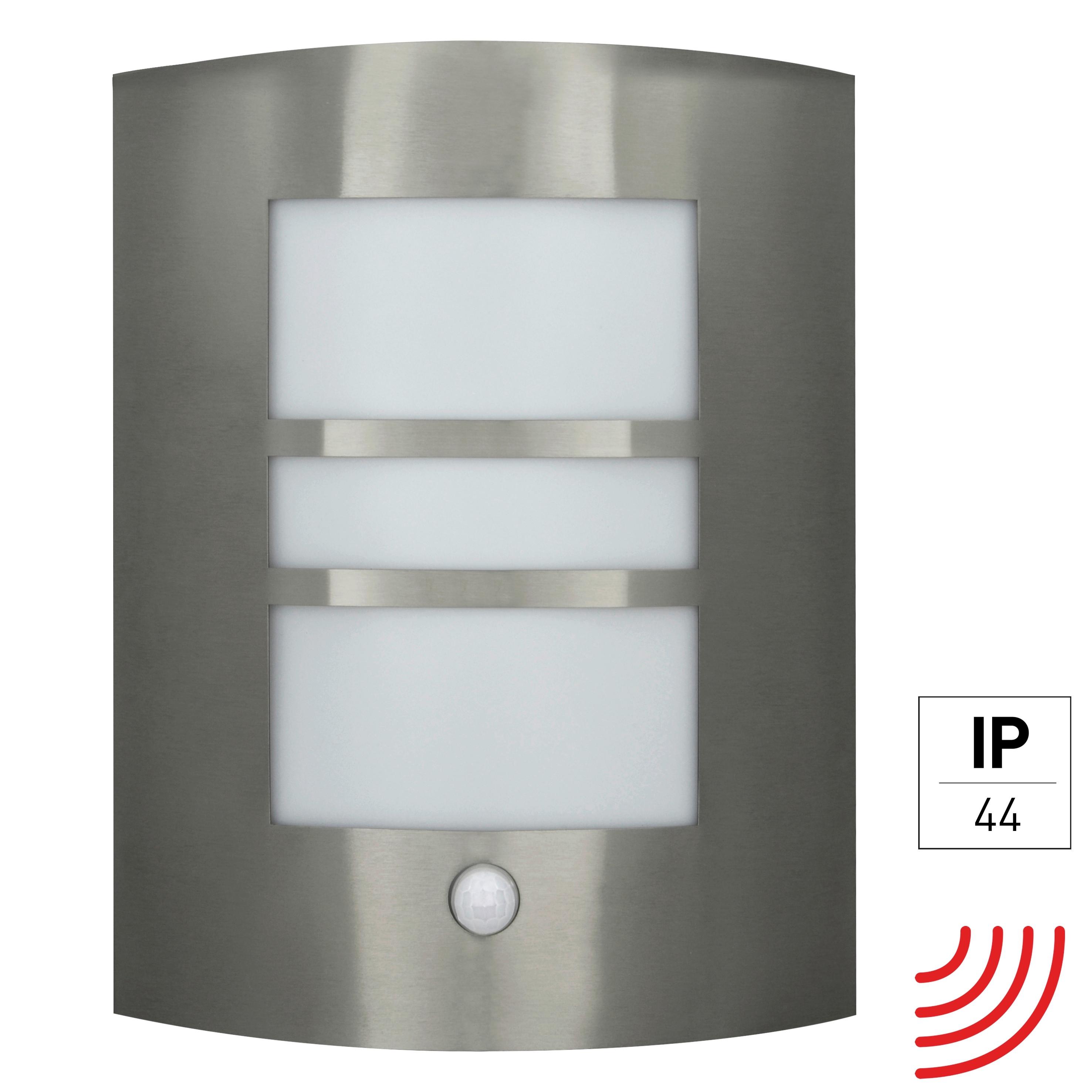 Außenwandleuchte 2528000122396 - Schwarz/Alufarben, KONVENTIONELL, Metall (26/23/97cm)