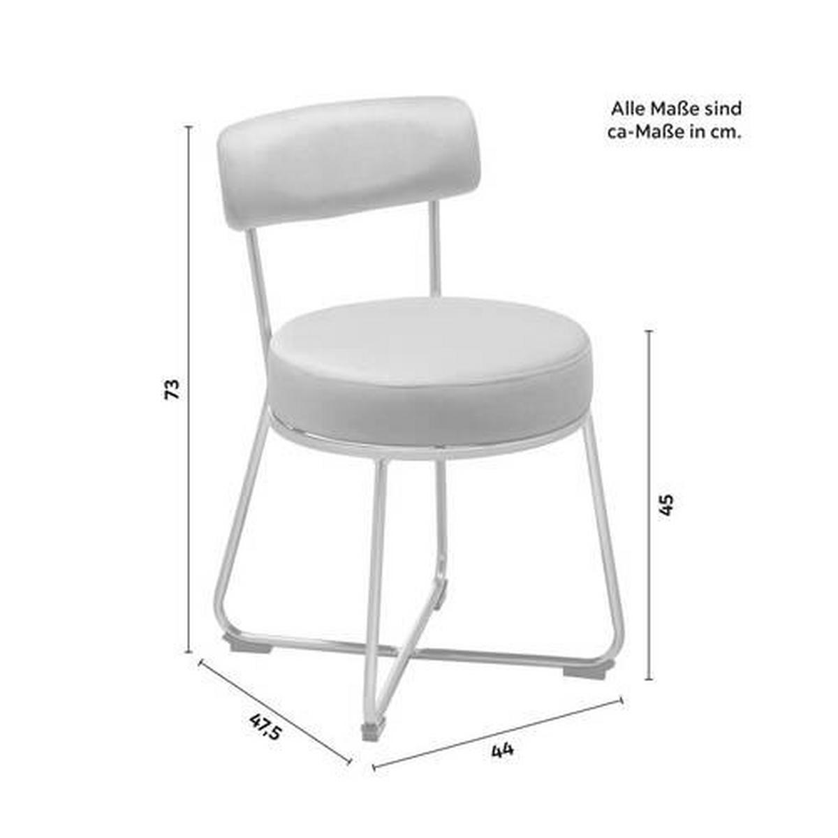 Jídelní židle PAMELA modrá - petrolej/barva růžového zlata, Moderní, kov/dřevo (44/73/47,5cm) - Bessagi Home