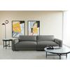 Bigsofa Bourbon, D. Grau B: 264 cm - Dunkelgrau/Schwarz, MODERN, Textil (264/84/125cm) - Trendmanufaktur