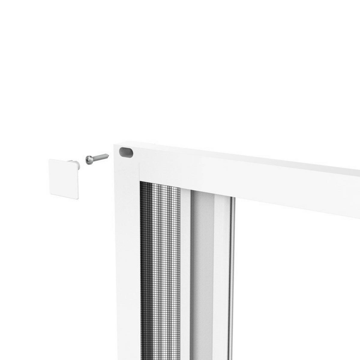 Fliegengittertür Is Plus Plissee Tür - Weiß, Basics (110/220cm) - Windhager