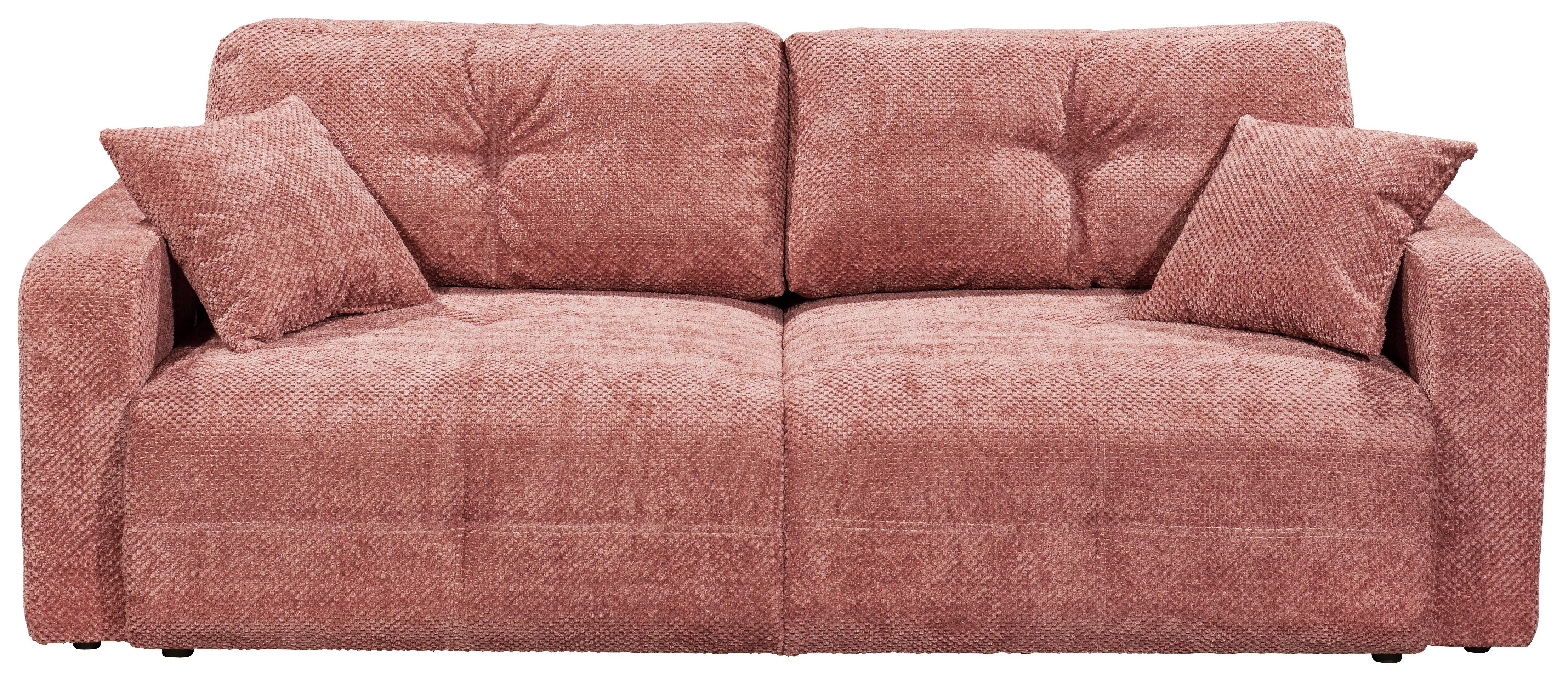 Schlafsofa Bullet Koralle B: 235 Cm - Koralle/Schwarz, KONVENTIONELL, Textil (235/88/120cm) - MID.YOU