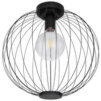 Deckenleuchte Roza Ø 40 Cm - Schwarz, Trend, Metall (40/37,5cm) - Globo