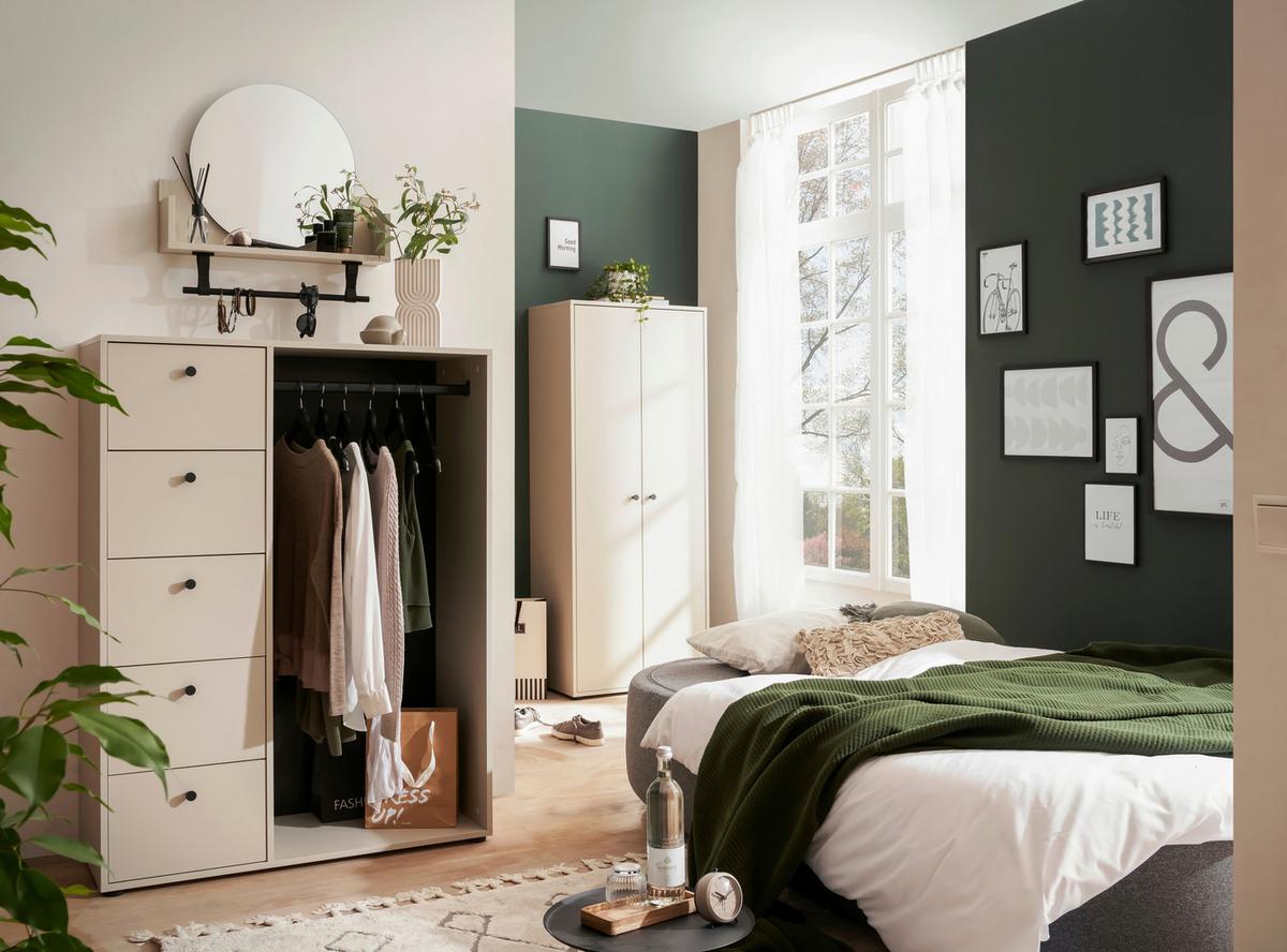 Wandregal Lovund, Beige B: 59,8 Cm - Beige, Design, Holzwerkstoff (59,8/59/13,5cm) - MID.YOU