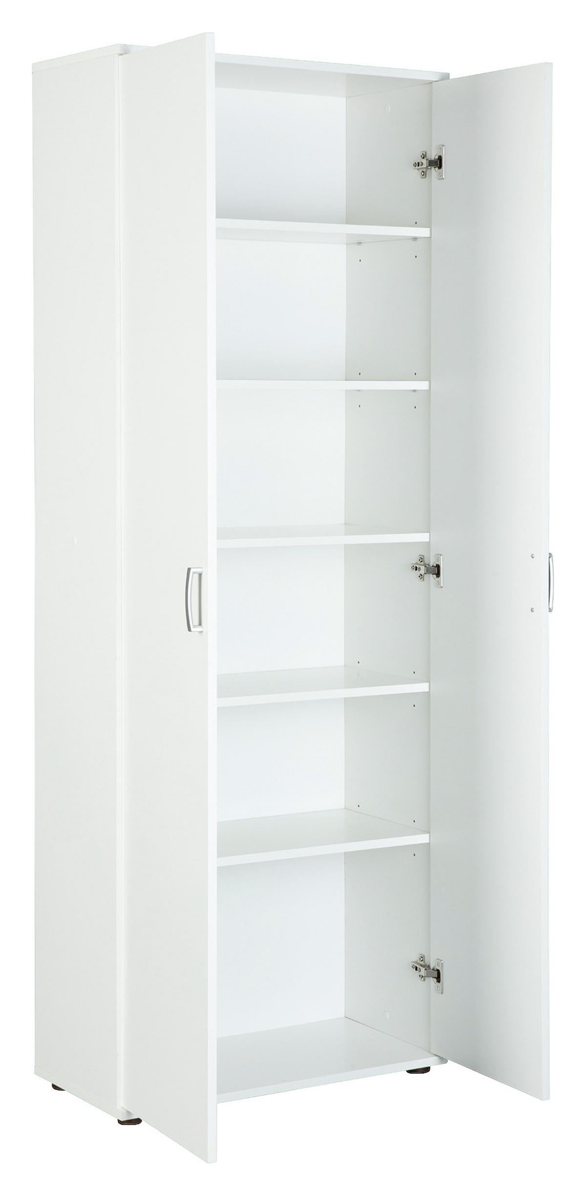 Mehrzweckschrank Arconati B: 70 Cm Weiß - Schwarz/Weiß, Basics, Holzwerkstoff (70/189/34cm) - MID.YOU
