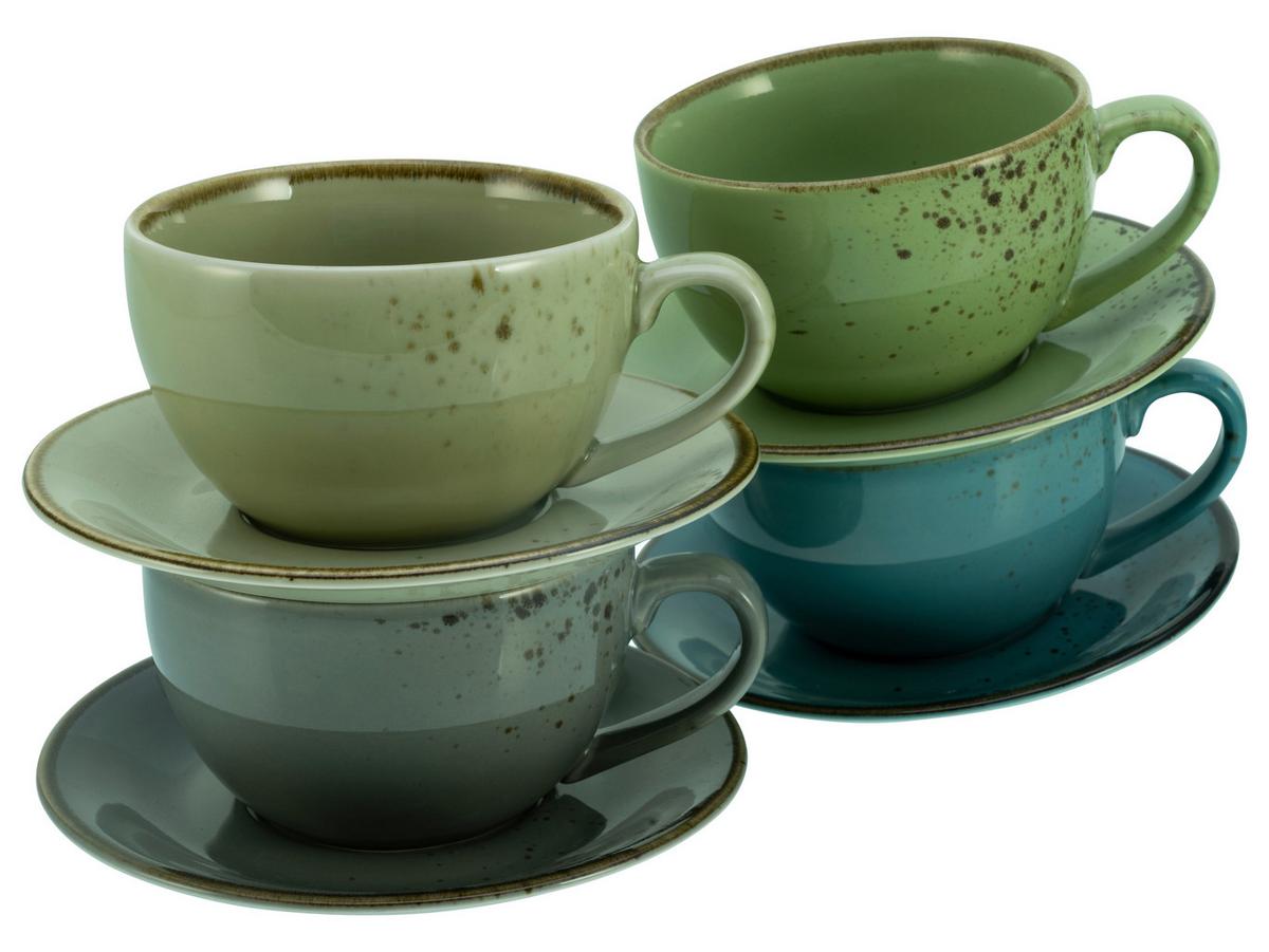 Nature Collection 8-Teilig Beige, Grau, Blau, Grün - Blau/Beige, Trend, Keramik - Creatable