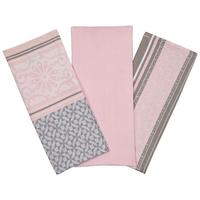 Geschirrtuch Alexia - 3er Pack - Rosa, MODERN, Textil (40/60cm) - Luca Bessoni