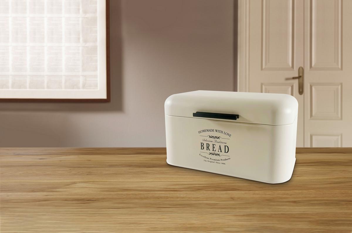 Brotdose Fiona - Schwarz/Weiß, Basics, Metall (30/20/16.5cm) - James Wood