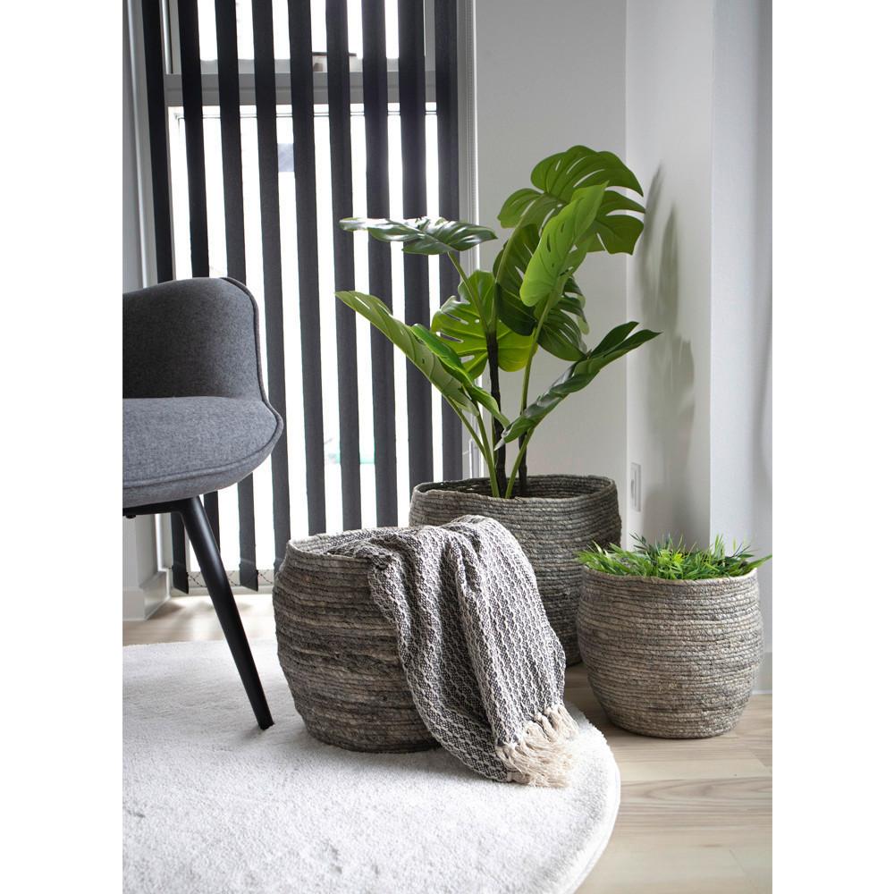 Korbset Tivoli Grau D: 24/29/33 cm - Grau, Design, Holz (24cm)