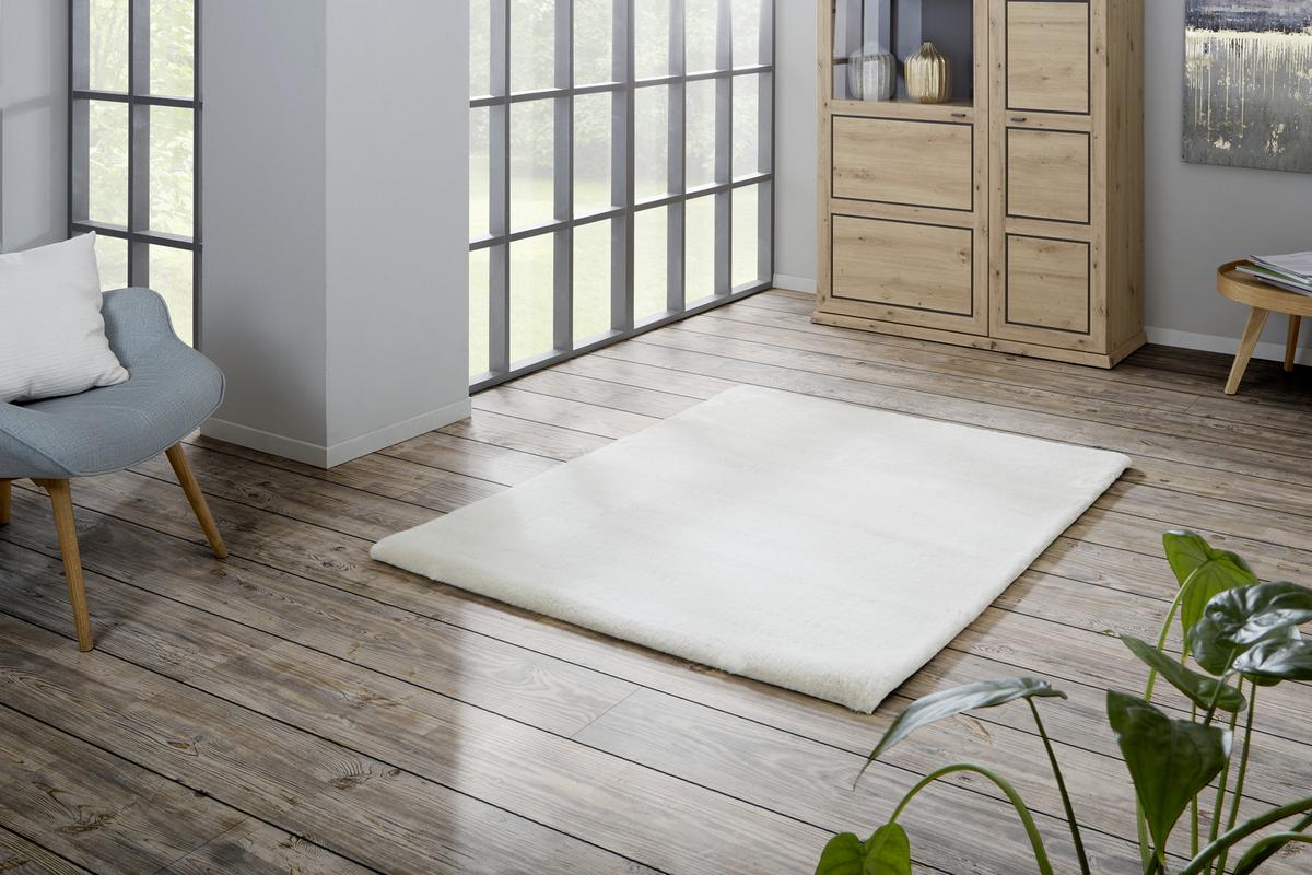Fellteppich Magarete Beige 120x160 cm - Beige, Textil (120/160cm) - Luca Bessoni
