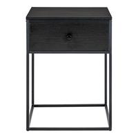 Beistelltisch Vita Schwarz B: 40 Cm - Schwarz, Design, Holz/Metall (40/55/40cm)