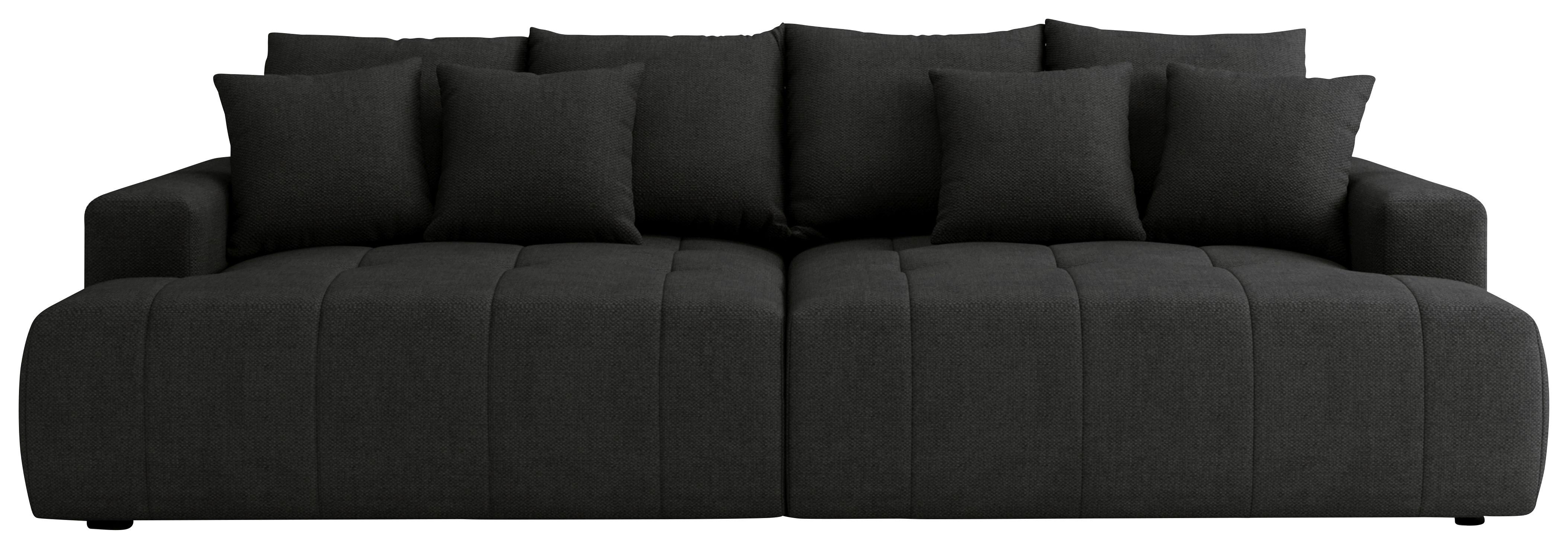 Bigsofa Adele Schwarz B: 270cm - Schwarz, Design, Textil (270/85/136cm) - Livetastic
