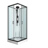 Sprchový kout Epic 2 - černá, Moderní, kov/sklo (90/90/235cm) - Sanotechnik
