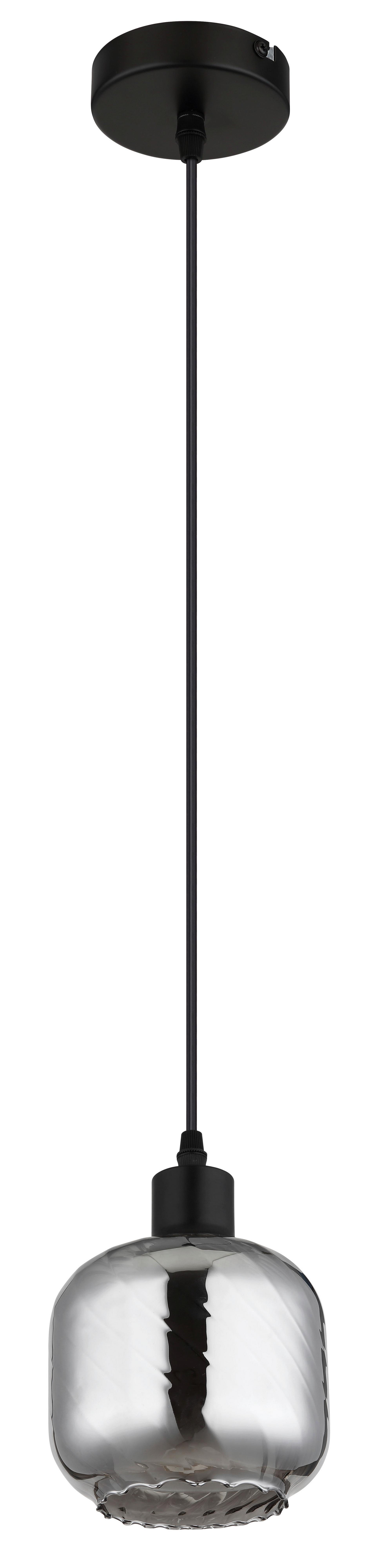 ZÁVESNÉ SVIETIDLO XIA - čierna/sivá, Design, kov/plast (14/120cm) - Globo