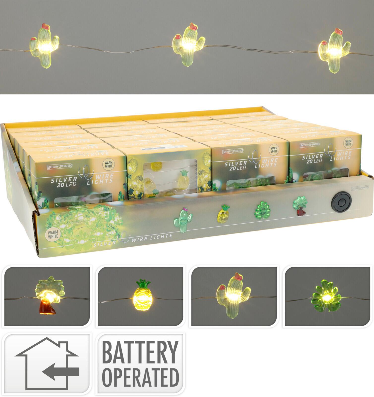 LICHTERKETTE AX9811000 - Gelb/Silberfarben, MODERN, Kunststoff/Metall (200cm)