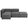 Ecksofa Lena Anthrazit Flachgewebe - Anthrazit, Design, Textil (250/73/160cm) - Max Winzer