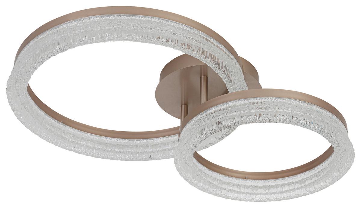 STROPNÍ LED SVÍTIDLO MARTIN - cappuccino, Moderní, kov/plast (41,5/62/14,5cm) - Mömax