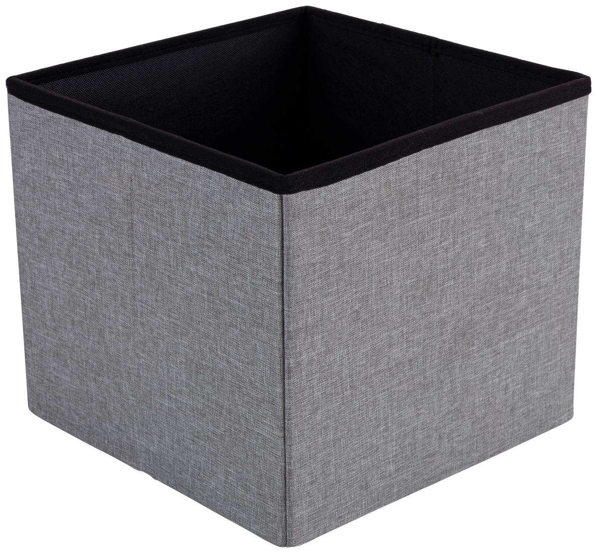 Skládací taburet Franz, šedý - šedá, Moderní, kompozitní dřevo/textil (38/38/38cm) - Based
