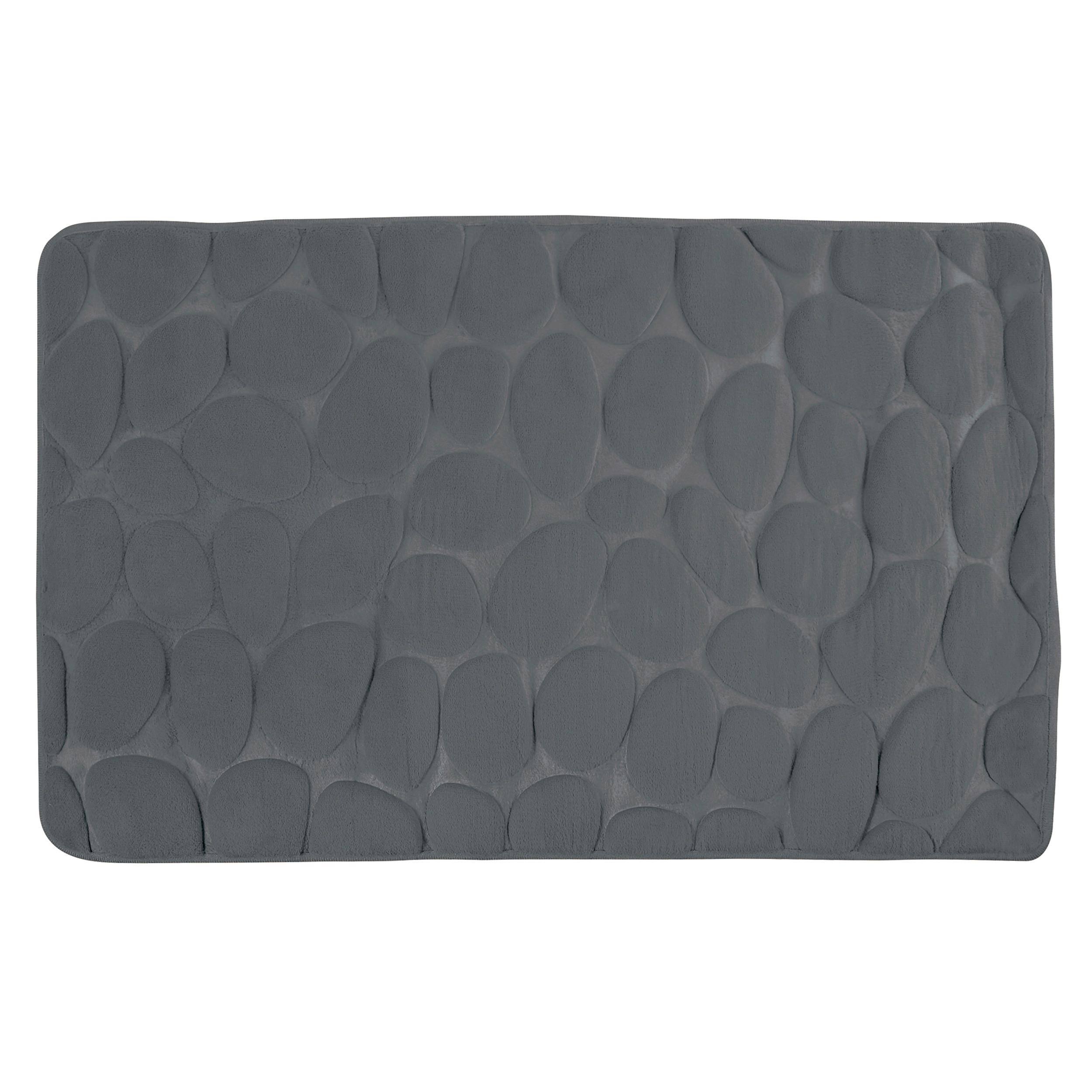 BADEMATTE GALETS DUNKELGRAU - Dunkelgrün, Basics, Textil (50/80cm) - MSV