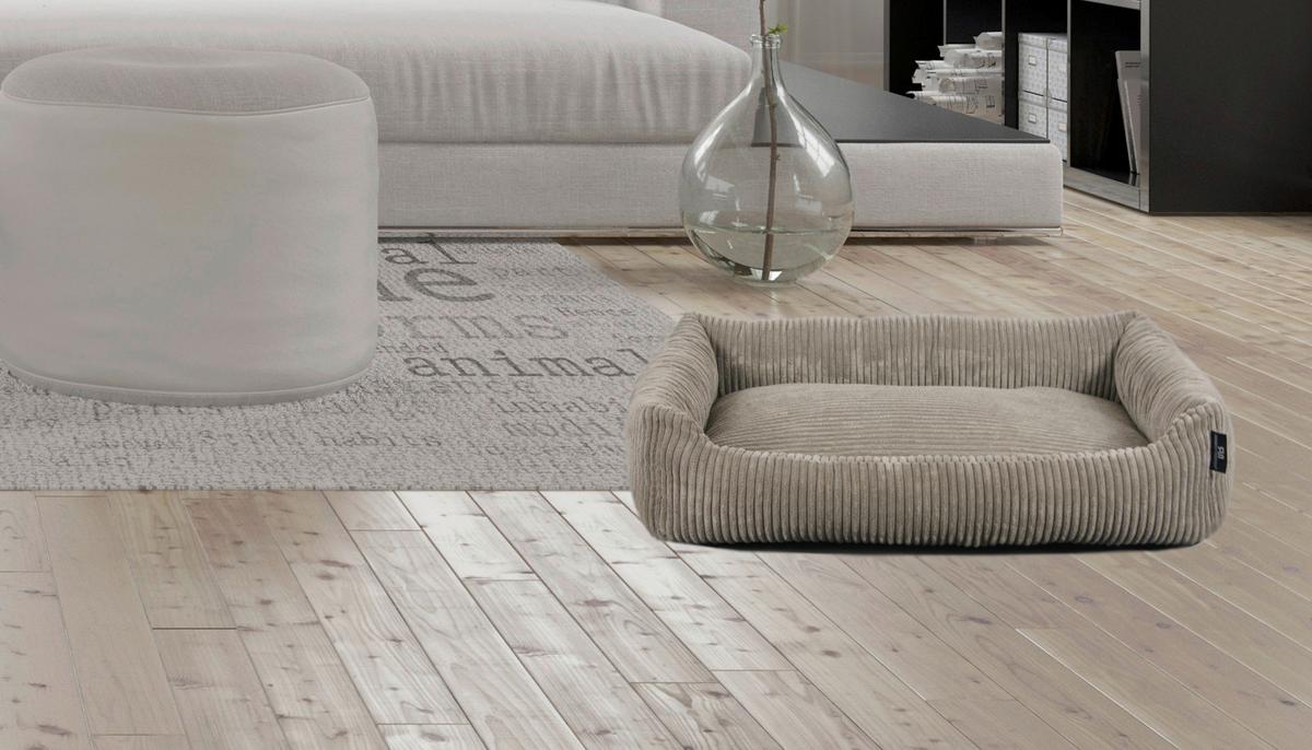 Hundebett Balu Taupe L: 70 cm - Taupe, KONVENTIONELL, Textil (70/49/15cm)