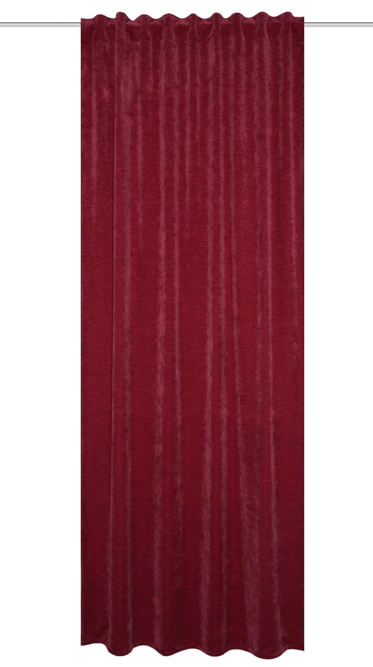 HOTOVÝ ZÁVĚS WOLLY - bordeaux, Basics, textil (135/265cm) - Schmidt W. Gmbh