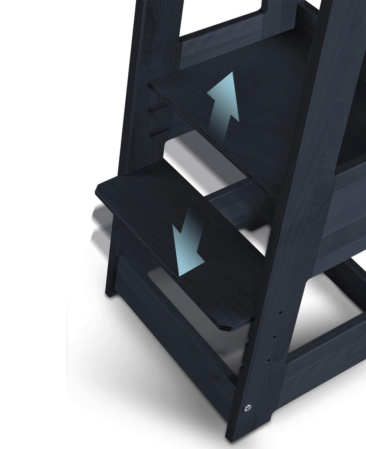 Lernturm Grau - Grau, Design, Holz (40/91/45cm) - tiSsi