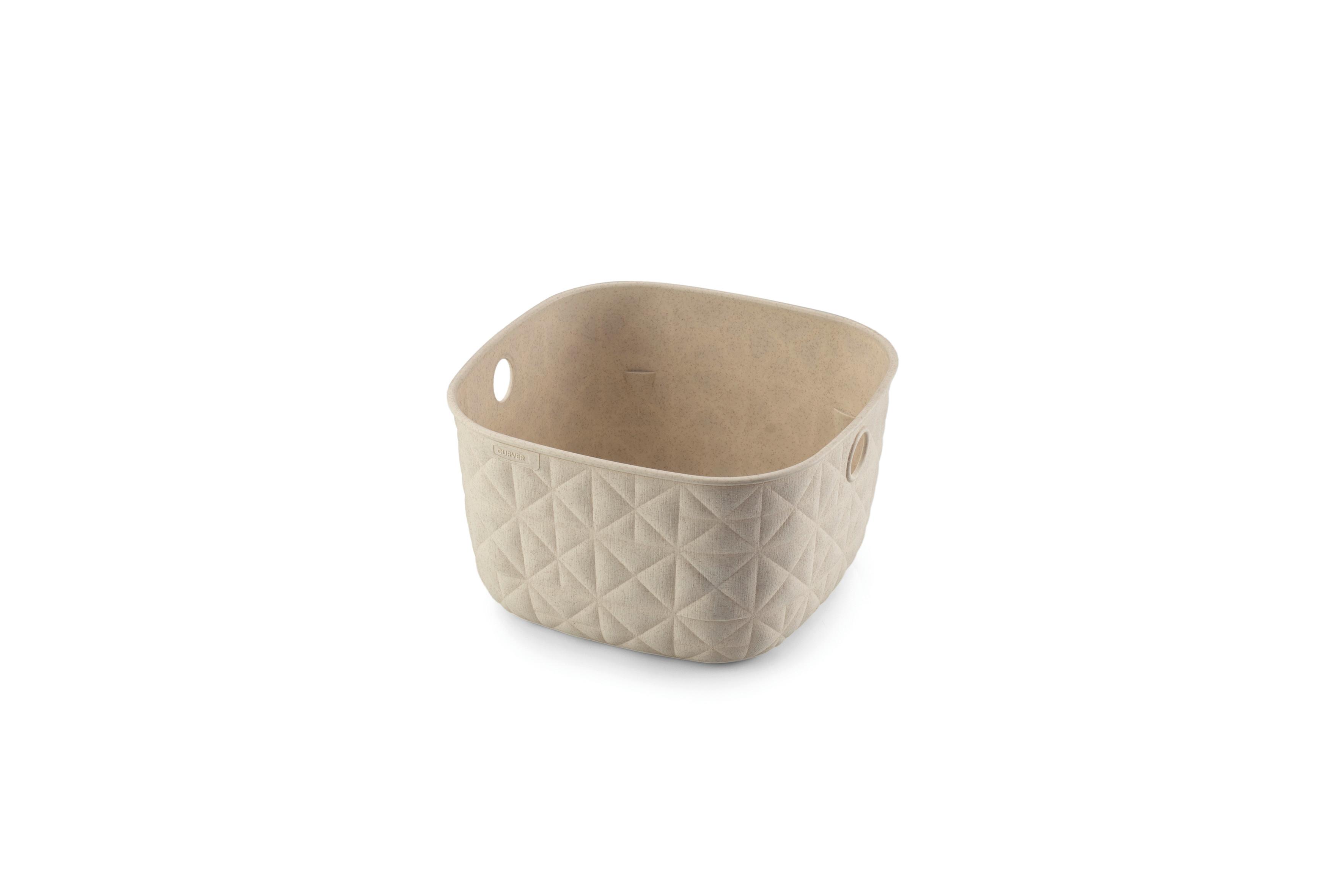 úložný košík SOFTEX XS - béžová, Basics, plast (19,4/11/19,4cm) - Curver