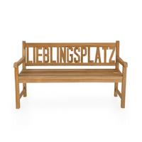 Gartenbank Lieblingsplatz - Braun, Basics, Holz (63/91,5/150cm) - Gardenson