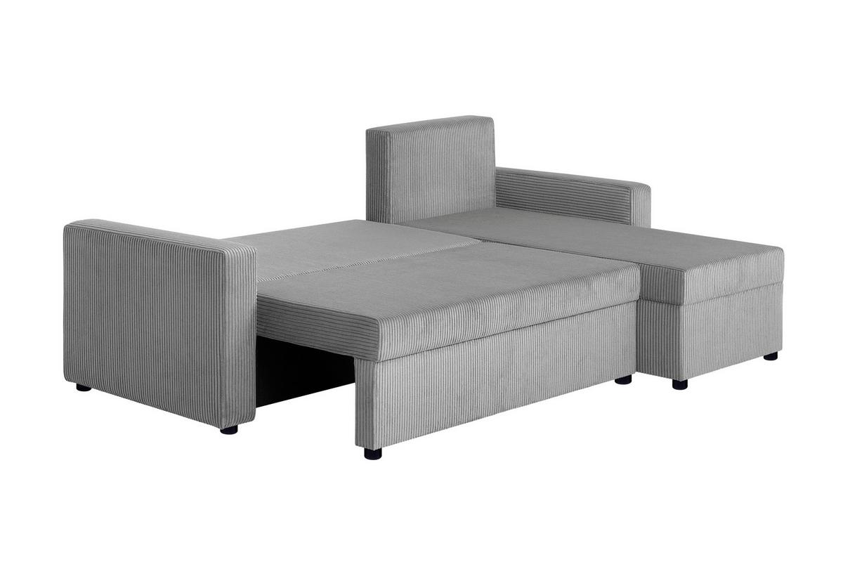 Ecksofa Star Taupe S: 228x147 cm - Taupe/Schwarz, Design, Holzwerkstoff/Textil (228/147cm) - P & B