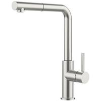KÜCHENARMATUR LINDA L AUSZUG - Edelstahlfarben, MODERN, Metall (35,2cm) - HKT