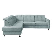 Ecksofa Minori Chenille Blau, S: 198x270 Cm - Blau/Schwarz, MODERN, Textil (198/270cm) - Livetastic