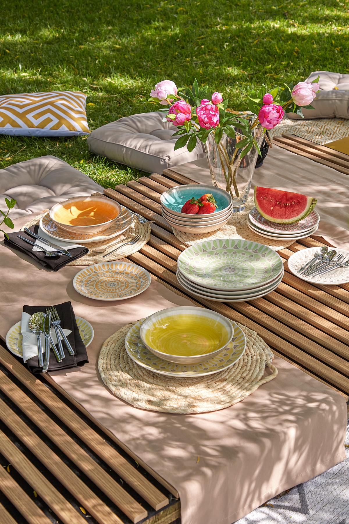 Tafelservice Kapstadt Keramik 6 Personen Geschirr Set - Multicolor, KONVENTIONELL, Keramik - Luca Bessoni