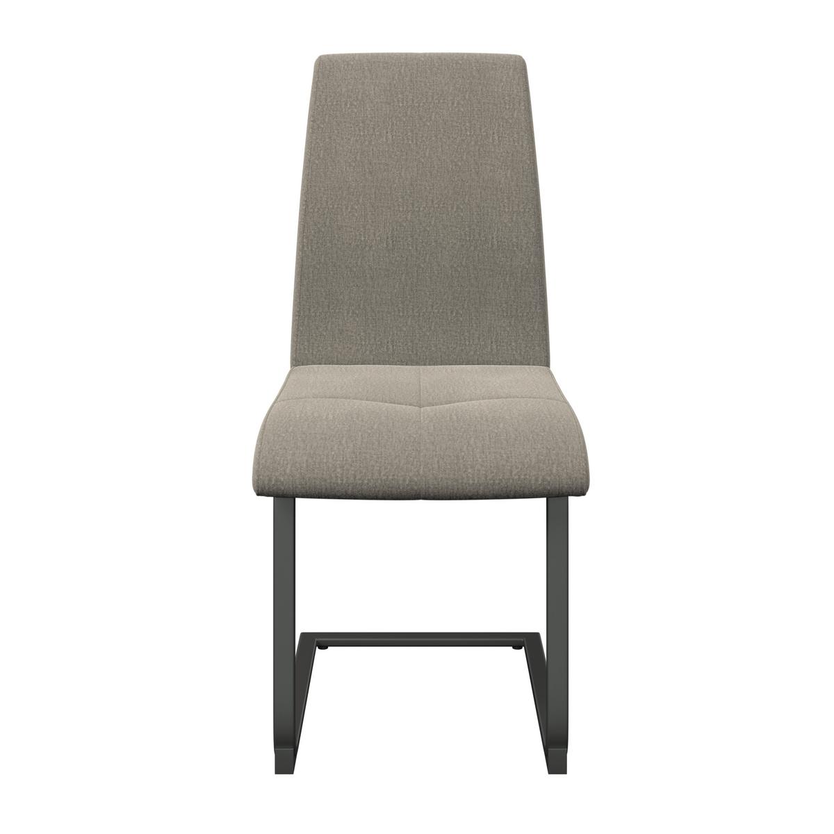 Schwingstuhl Tristan Webstoff beige, B: 41cm - Beige/Schwarz, MODERN, Holz/Textil (41/102/58cm) - James Wood
