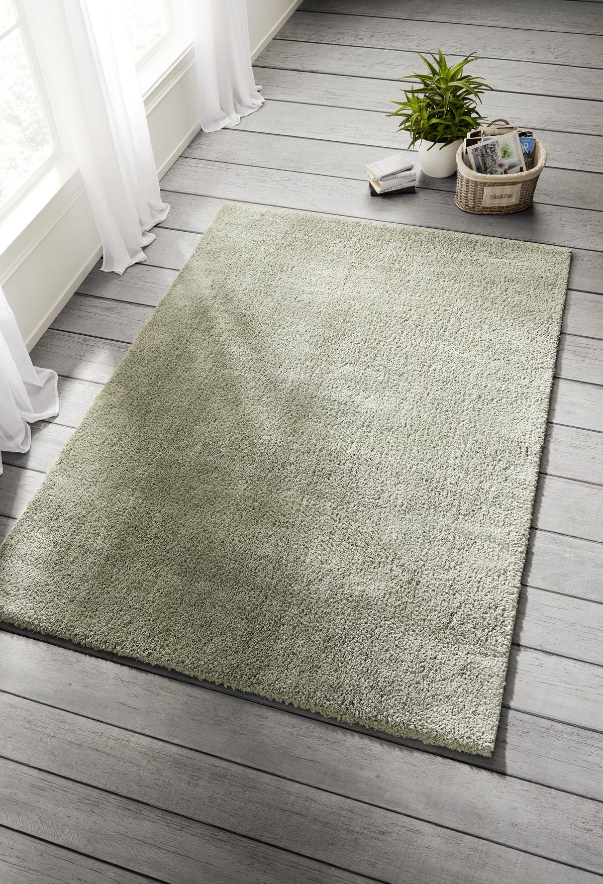 KOBEREC SHAGGY Stefan 1, 80/150cm, zelená - zelená, Modern, textil (80/150cm) - Mömax