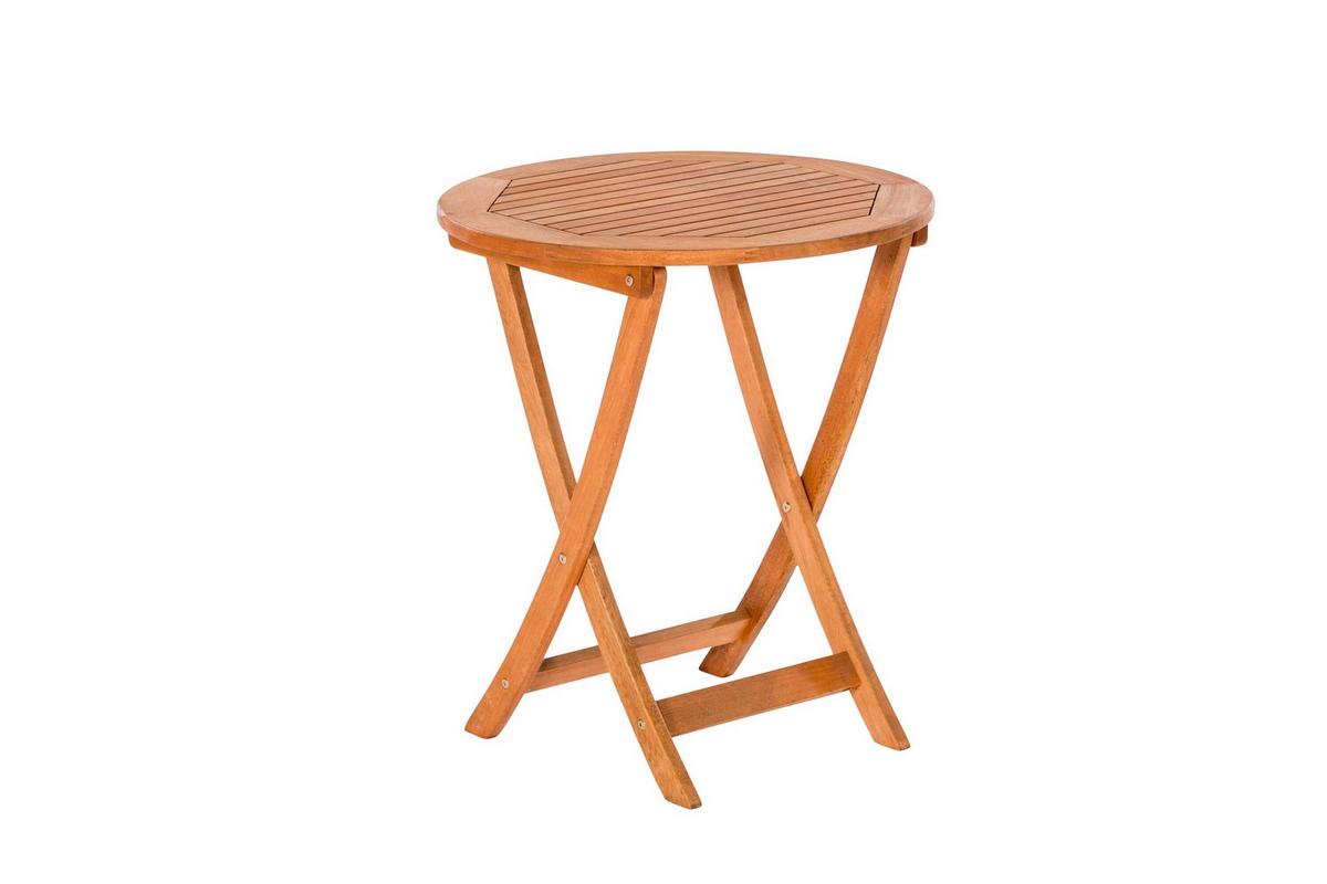 Gartentischgruppe Cordoba 3 -teilig. Grün - Eukalyptusholzfarben/Grün, KONVENTIONELL, Holz/Textil - Gardenson