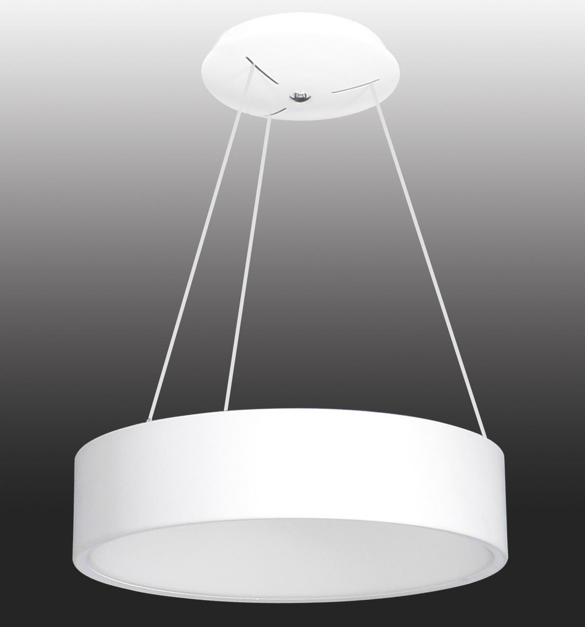Led-hängeleuchte Carla H: 150 Cm Farbtemperaturwechsler - Weiß, Design, Kunststoff/Metall (45/150cm) - Näve