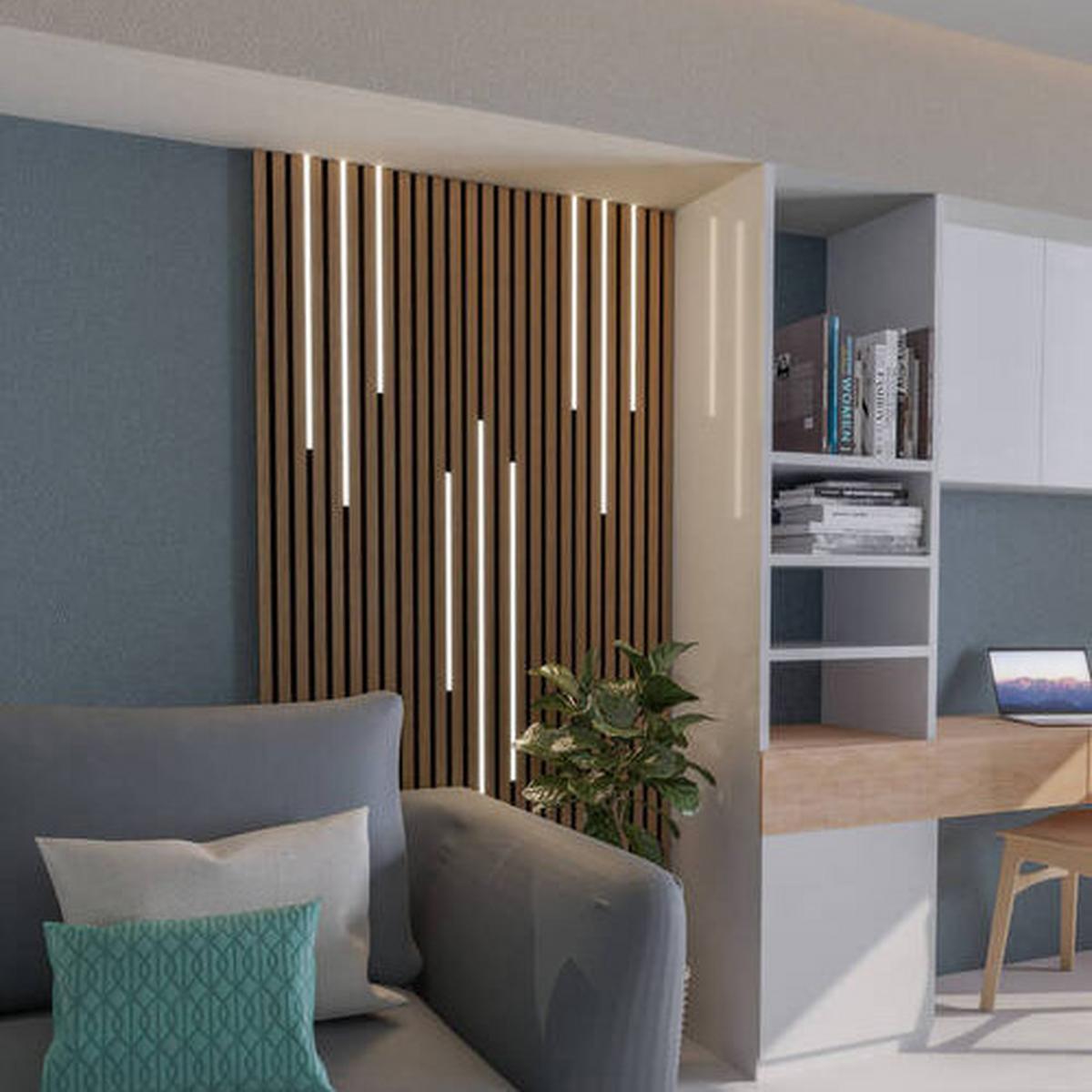 LED SVĚTELNÝ BOX NUMIK - černá, Moderní, plast (50/75/100/1,3/0,7cm) - Mömax